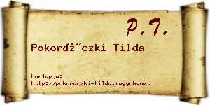 Pokoráczki Tilda névjegykártya